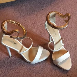 Bebe 6.5 snake heels